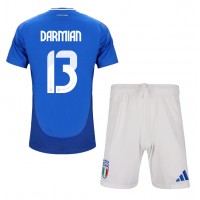 Italien Matteo Darmian #13 Replika babykläder Hemmaställ Barn EM 2024 Kortärmad (+ korta byxor)